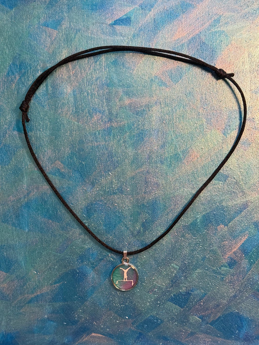 3/4" Small Custom Necklace with glow in the dark silhouette or plain silhouette