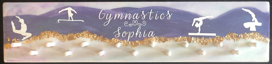 Custom Medal Award Hanger Purple Dunes