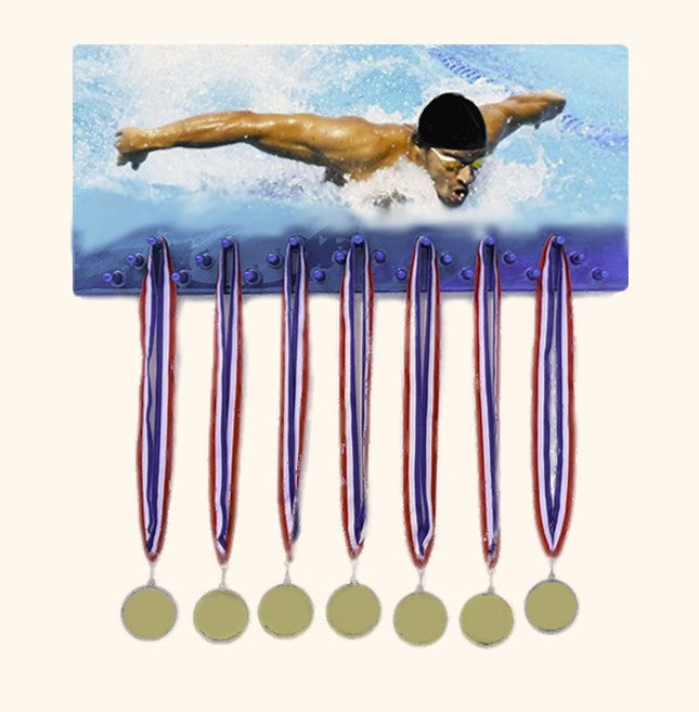 Custom Medal Award Hanger Large Photo Blended