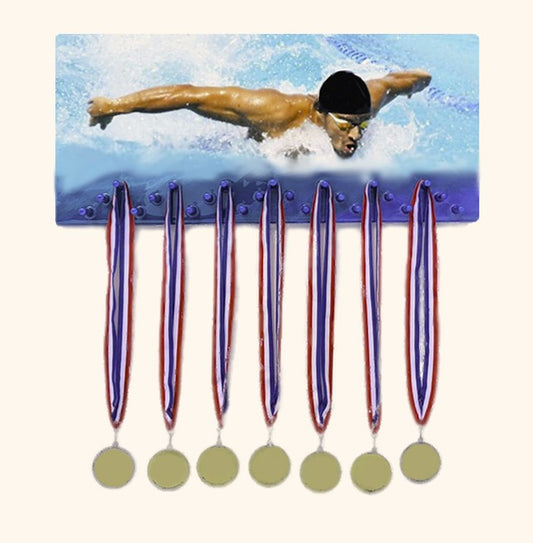 Custom Medal Award Hanger Large Photo Blended